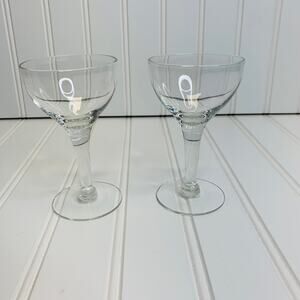 Claret Cordial Glasses Set of 2 Timeless Vintage